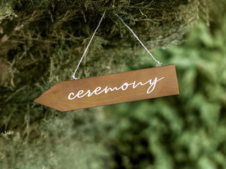 Wooden Ceremony Sign