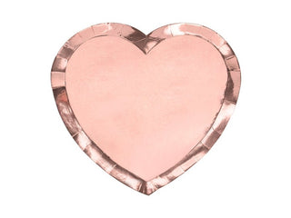 Rose Gold Heart Plates