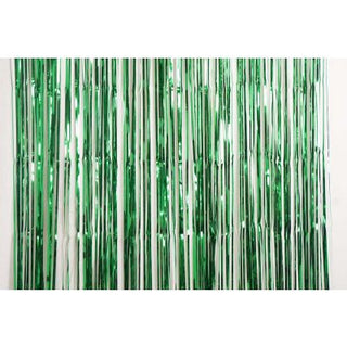 Foil Curtain - Metallic Green