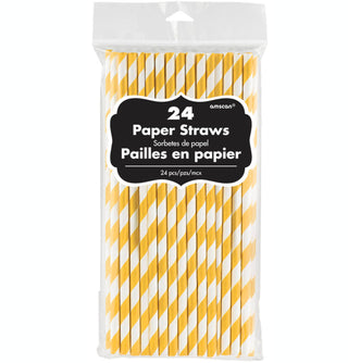 Paper Straws Yellow