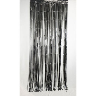Foil Curtain - Metallic Black