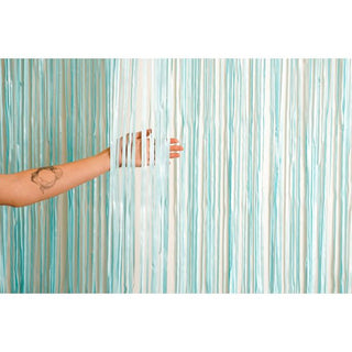 Foil Curtain - Pastel Matte Blue