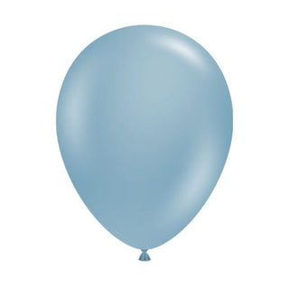 Blue Boho Rainbow Balloon Bunch - INFLATED