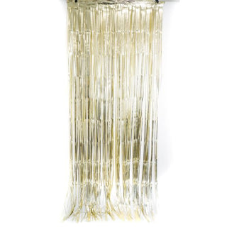 Foil Curtain - Satin White Gold
