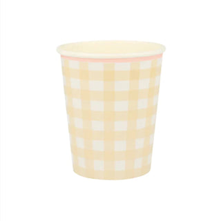 Gingham Cups