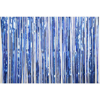 Foil Curtain - Metallic Royal Blue
