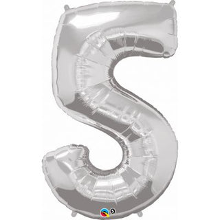 Giant Silver Number Balloon