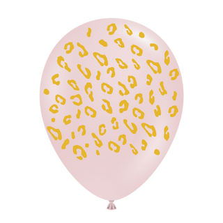 28cm Latex Balloon - Catty Cameo with Gold Print