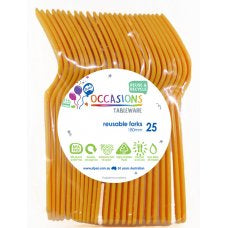 Yellow Forks (25 Pack)