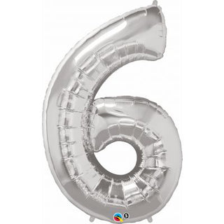 Giant Silver Number Balloon
