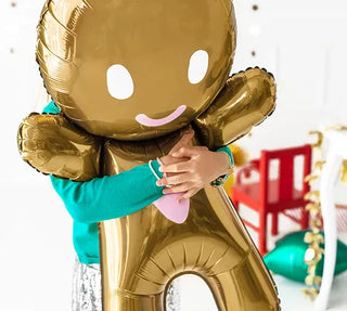 Gingerbread Foil Balloon - BAM Party and Events