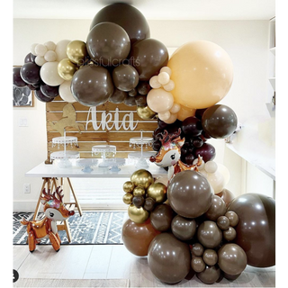 28cm Latex Balloon - Cocoa Brown