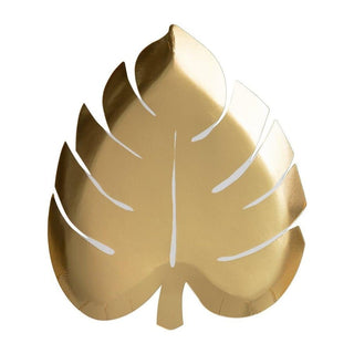 Gold Palm Leaf Plate