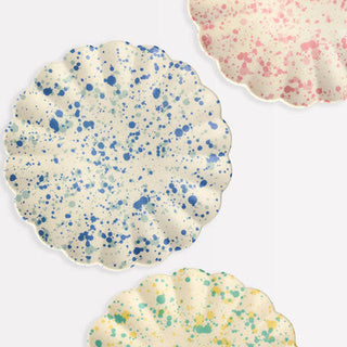 Reusable Bamboo Speckled Plates