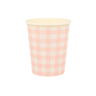 Gingham Cups