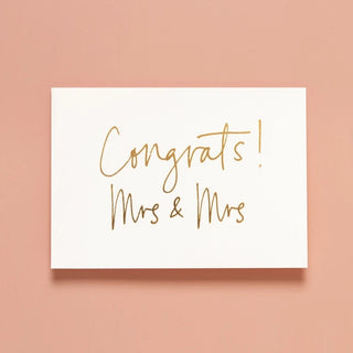 Congrats Mrs & Mrs Card