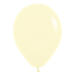 30cm Latex Balloon - Pastel Yellow