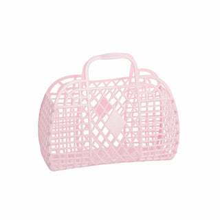 Pink Sunjellies Retro Basket - Small