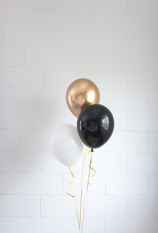 Black Tie Balloon Bunch - INFLATED